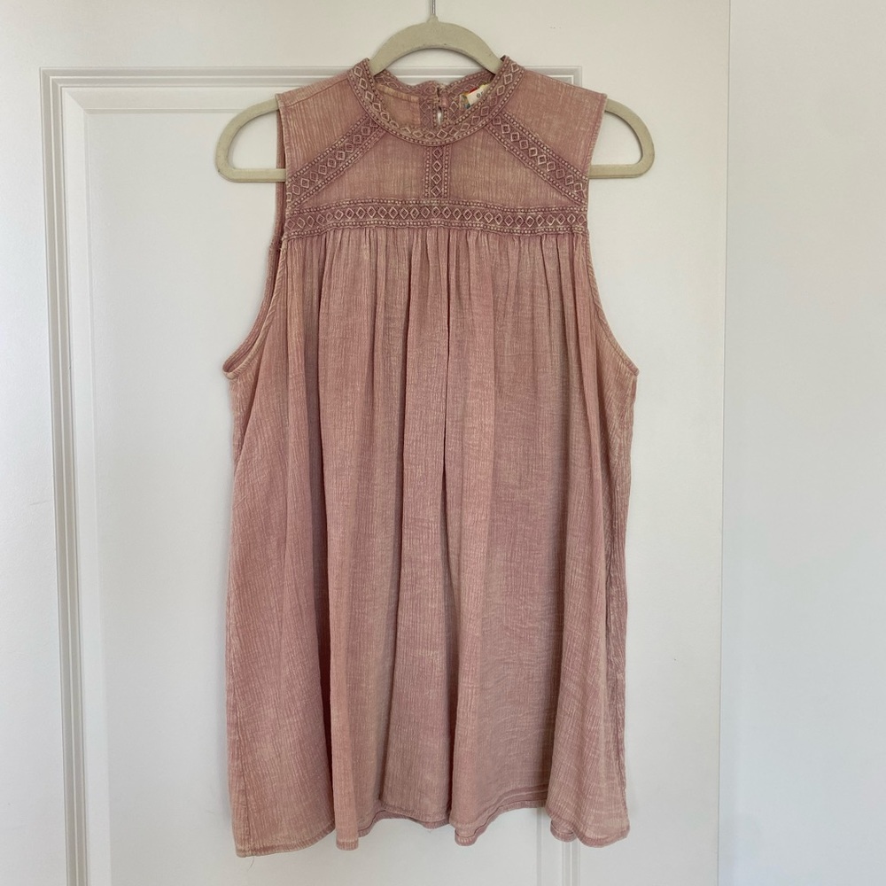Anthropologie Pink Top